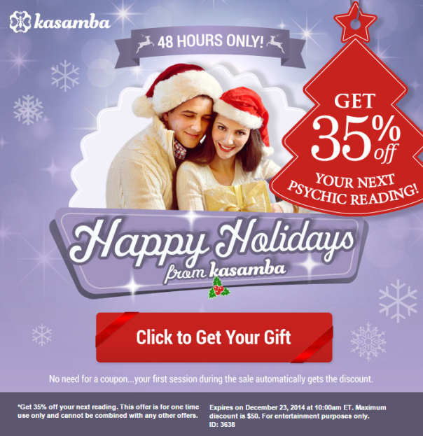 35% OFF site wide sale on kasamba.com